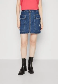 Femelle Vêtements Boutique 29 Calvin Klein Jeans Hr Utility - Minijupe - Denim Medium